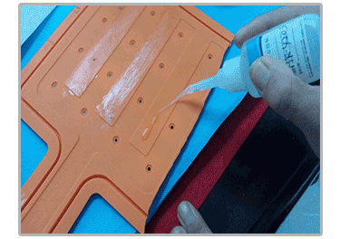 矽膠粘雙麵膠操作方法2 矽膠粘雙麵膠操作方法2